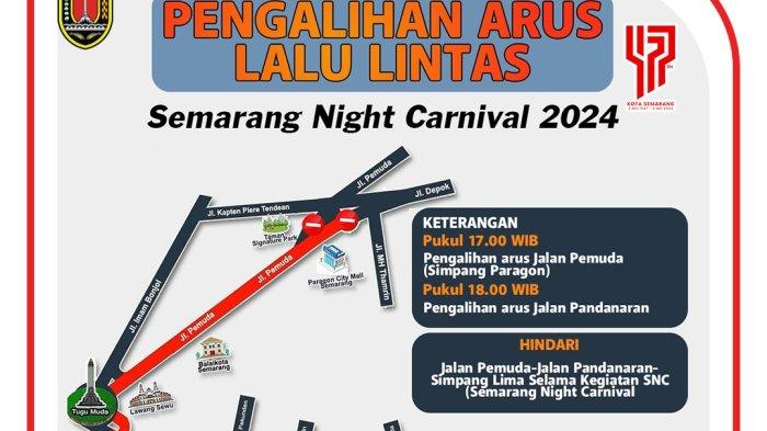 Ini Skenario Pengalihan Arus Lalulintas saat Semarang Night Carnival Sabtu